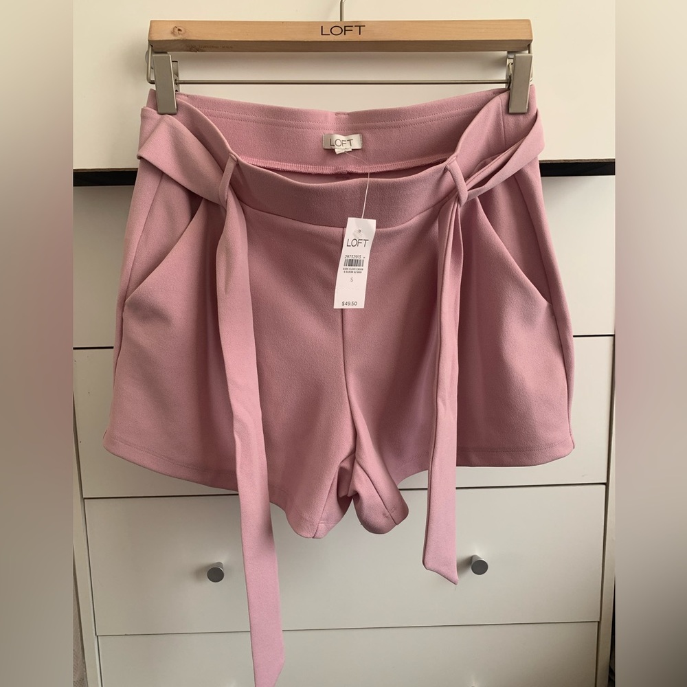 LOFT tie-waist shorts